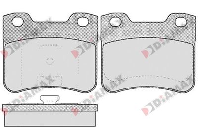 N09104 DIAMAX Комплект тормозных колодок, дисковый тормоз