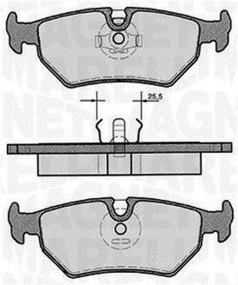 363916060242 MAGNETI MARELLI Комплект тормозных колодок, дисковый тормоз