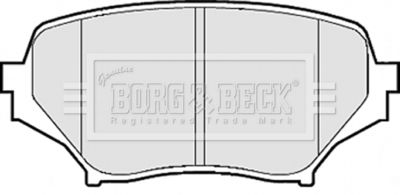 BBP2075 BORG & BECK Комплект тормозных колодок, дисковый тормоз