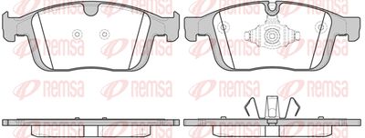 168900 REMSA Комплект тормозных колодок, дисковый тормоз