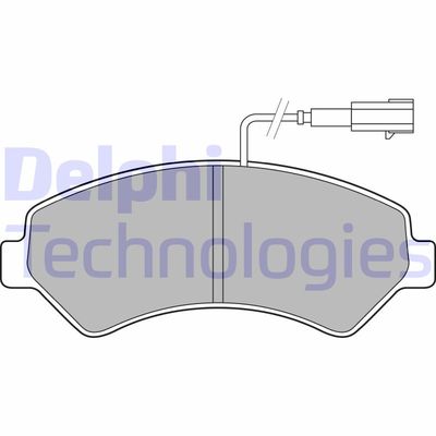 LP2492 DELPHI Комплект тормозных колодок, дисковый тормоз