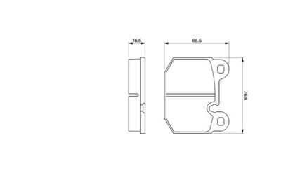 0986465881 BOSCH Комплект тормозных колодок, дисковый тормоз