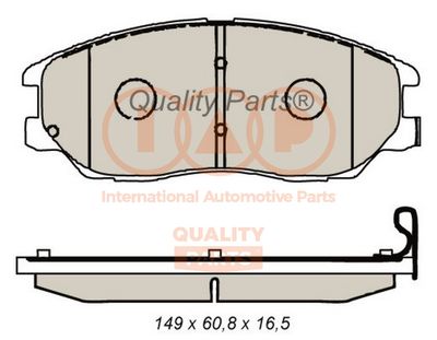 70421088G IAP QUALITY PARTS Комплект тормозных колодок, дисковый тормоз