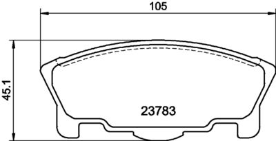 NP1156 NISSHINBO Комплект тормозных колодок, дисковый тормоз