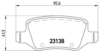 P50090 BREMBO Комплект тормозных колодок, дисковый тормоз