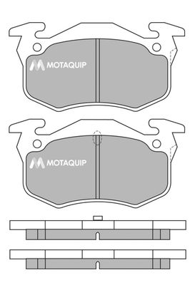 LVXL976 MOTAQUIP Комплект тормозных колодок, дисковый тормоз