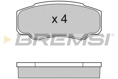 BP2996TR BREMSI Комплект тормозных колодок, дисковый тормоз