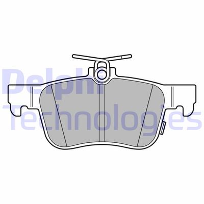 LP3607 DELPHI Комплект тормозных колодок, дисковый тормоз