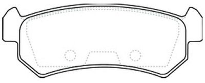 AKD0376 ASVA Комплект тормозных колодок, дисковый тормоз