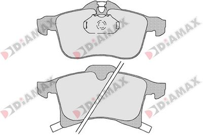 N09354 DIAMAX Комплект тормозных колодок, дисковый тормоз