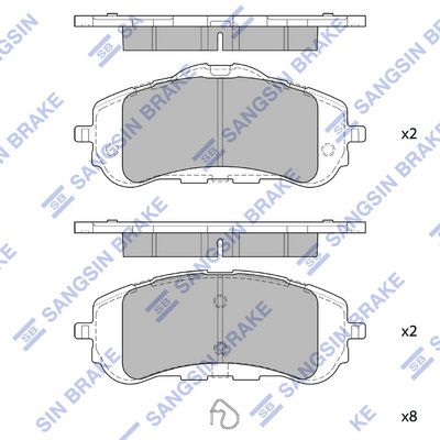 SP4210 Hi-Q Комплект тормозных колодок, дисковый тормоз