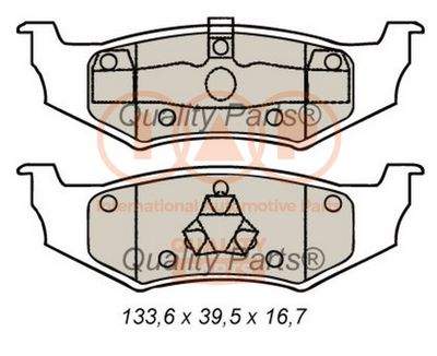 70402071 IAP QUALITY PARTS Комплект тормозных колодок, дисковый тормоз