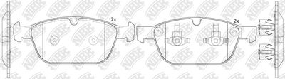 PN0571 NiBK Комплект тормозных колодок, дисковый тормоз
