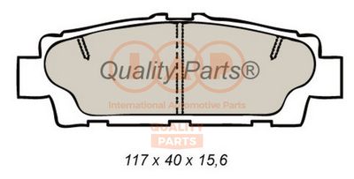 70417141 IAP QUALITY PARTS Комплект тормозных колодок, дисковый тормоз