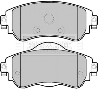 BBP2302 BORG & BECK Комплект тормозных колодок, дисковый тормоз