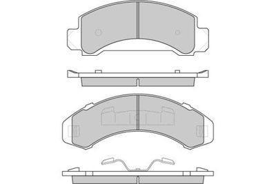 120840 E.T.F. Комплект тормозных колодок, дисковый тормоз