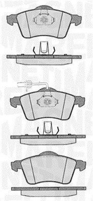 363916060419 MAGNETI MARELLI Комплект тормозных колодок, дисковый тормоз