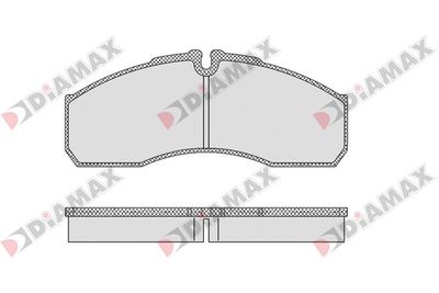 N09328 DIAMAX Комплект тормозных колодок, дисковый тормоз