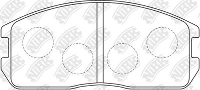 PN3089 NiBK Комплект тормозных колодок, дисковый тормоз