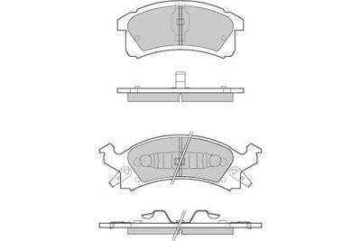 120779 E.T.F. Комплект тормозных колодок, дисковый тормоз