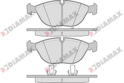 N09552 DIAMAX Комплект тормозных колодок, дисковый тормоз
