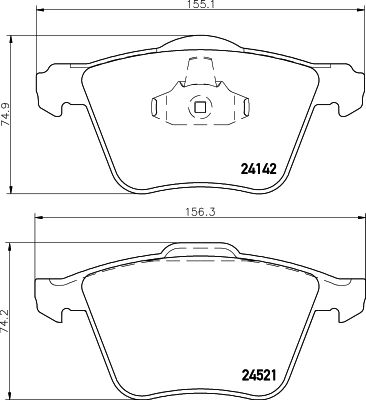 PCP1377 DON Комплект тормозных колодок, дисковый тормоз