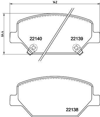 8DB355039121 HELLA PAGID Комплект тормозных колодок, дисковый тормоз