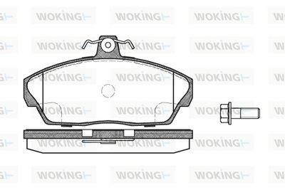 P237310 WOKING Комплект тормозных колодок, дисковый тормоз