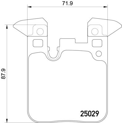 P06095 BREMBO Комплект тормозных колодок, дисковый тормоз