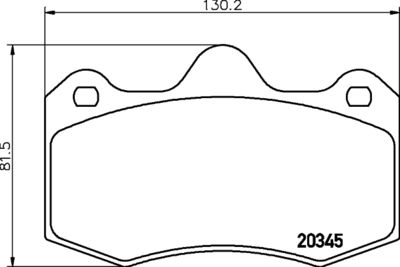 MDB3278 MINTEX Комплект тормозных колодок, дисковый тормоз