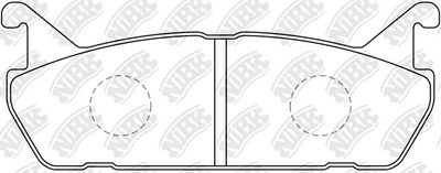 PN5198 NiBK Комплект тормозных колодок, дисковый тормоз