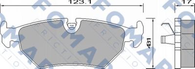 FO629281 FOMAR Friction Комплект тормозных колодок, дисковый тормоз