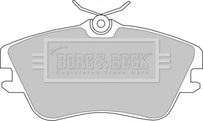 BBP1160 BORG & BECK Комплект тормозных колодок, дисковый тормоз