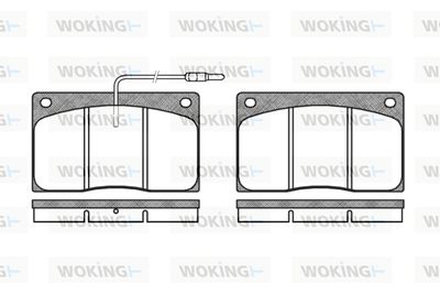 P144302 WOKING Комплект тормозных колодок, дисковый тормоз