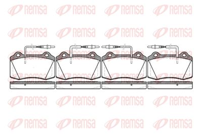 043414 REMSA Комплект тормозных колодок, дисковый тормоз