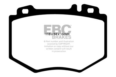 DP31487C EBC Brakes Комплект тормозных колодок, дисковый тормоз