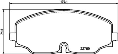 8DB355039941 HELLA PAGID Комплект тормозных колодок, дисковый тормоз