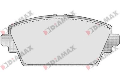 N09172 DIAMAX Комплект тормозных колодок, дисковый тормоз