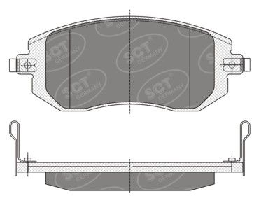 SP340PR SCT - MANNOL Комплект тормозных колодок, дисковый тормоз