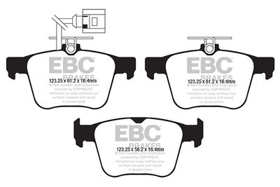 DP42295R EBC Brakes Комплект тормозных колодок, дисковый тормоз