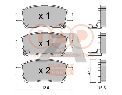 70417000P IAP QUALITY PARTS Комплект тормозных колодок, дисковый тормоз