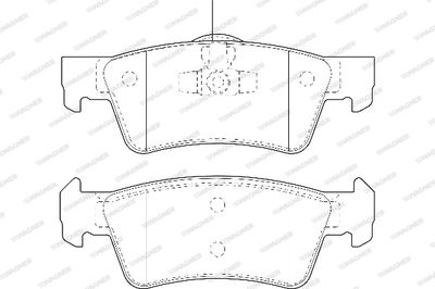 WBP23467A WAGNER Комплект тормозных колодок, дисковый тормоз