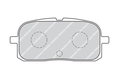 FDB1948 FERODO Комплект тормозных колодок, дисковый тормоз