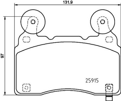 8DB355039481 HELLA PAGID Комплект тормозных колодок, дисковый тормоз