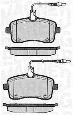 363916060376 MAGNETI MARELLI Комплект тормозных колодок, дисковый тормоз