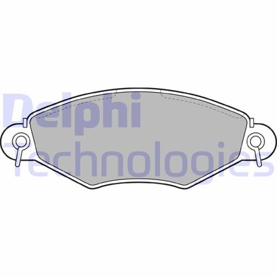 LP1617 DELPHI Комплект тормозных колодок, дисковый тормоз