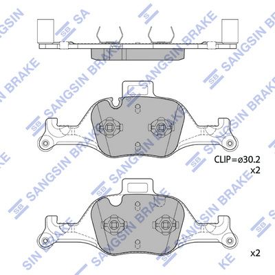 SP2601 Hi-Q Комплект тормозных колодок, дисковый тормоз