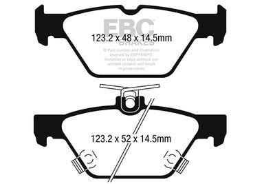 DP22257 EBC Brakes Комплект тормозных колодок, дисковый тормоз