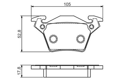 0986495074 BOSCH Комплект тормозных колодок, дисковый тормоз