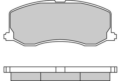 120596 E.T.F. Комплект тормозных колодок, дисковый тормоз